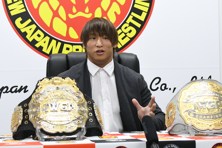 新日本プロレス、飯伏幸太がIWGPの二冠を１つにすることを再度提案「絶対おもしろいことになる」 | THE DIGEST