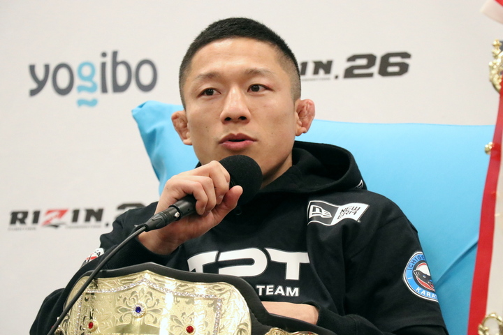 堀口恭司が「“カーフキックくらってみました”とかやらないで、危ない