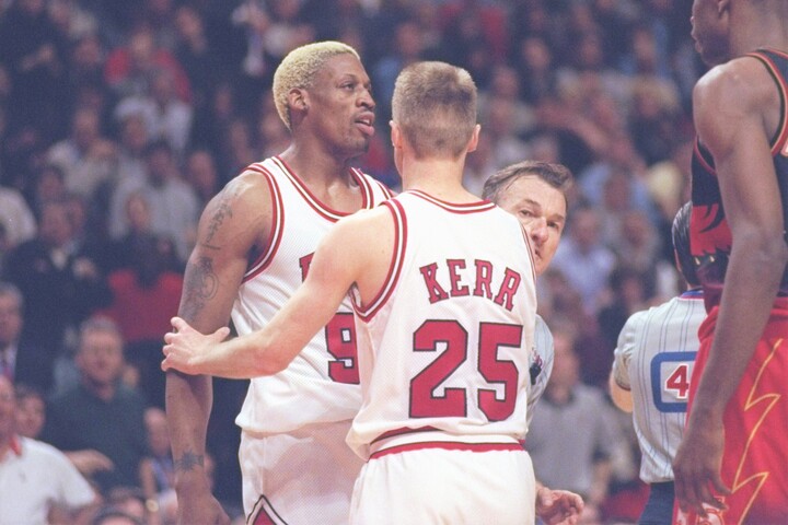 【激レア】シカゴブルズ ロッドマン バスケ セットアップ ジャストドン ロッドマンは得点しないことに誇りを持っていた」ブルズ時代の同僚が