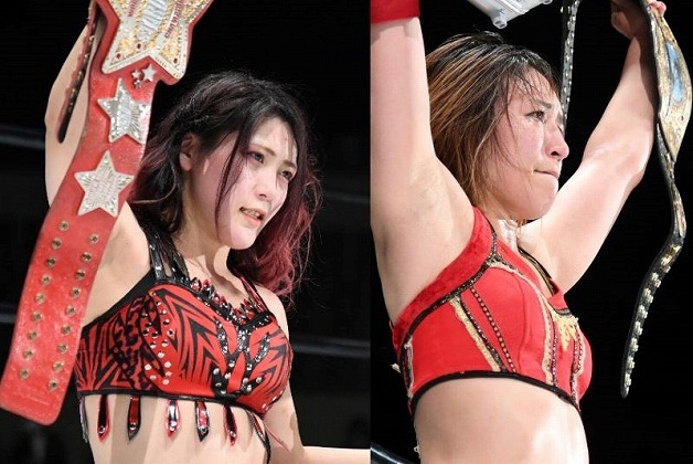 林下詩美と朱里の因縁対決は“二冠”を争う頂上決戦に！「2021年女子プロレス最高の最終戦やろうよ」【スターダム】 | THE DIGEST