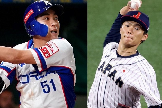 昨夏に行なわれた東京五輪で日本のエースである山本（右）を打ち砕いたイ・ジョンフ（左）。そのバトルを当人が振り返った。(C)Getty Images