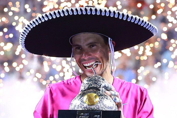 35歳のナダルが今季３勝目。準決勝では全豪決勝で対戦したメドベージェフに勝利。（C）Getty Images