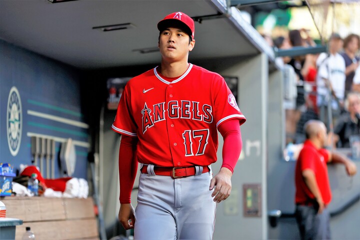 【希少】大谷翔平エンジェルス 楽天市場】MLB オフィシャル・エンジェルス 大谷翔平選手 NIKE ナイキ