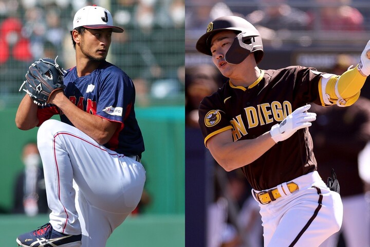 MLB ソウルシリーズ　パドレス　ジャージ　キム・ハソン　M ダルビッシュ MLB ソウルシリーズ パドレス ジャージ キム・ハソン M ダルビッシュ