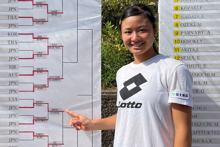 ジュニアテニス世界4位の齋藤咲良!“大人の大会”でも結果を残す無垢なる16歳が目指すもの<SMASH> THE DIGEST