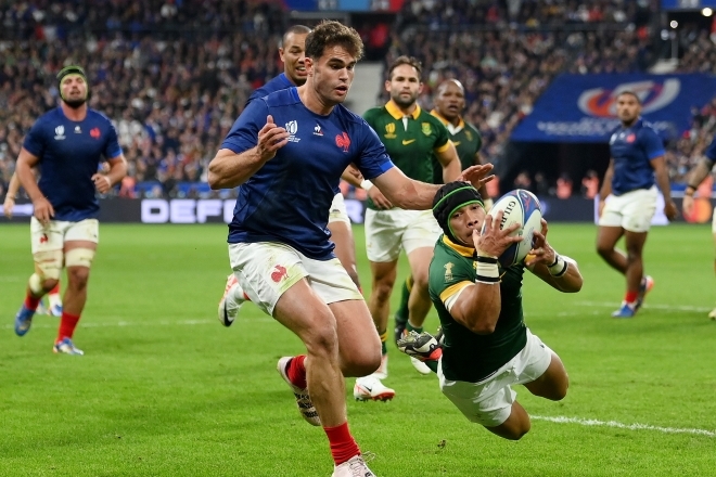 ラグビーW杯のベスト4が出揃う! 開催国フランスを撃破の南アフリカはイングランドと激突、日本を下したアルゼンチンはNZに挑戦! THE