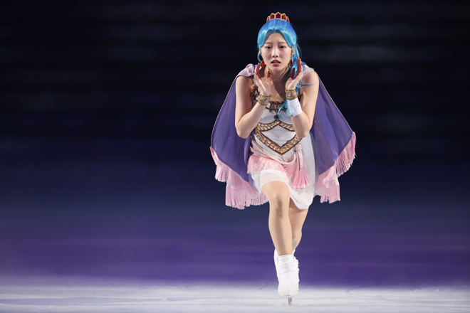 「ワンピース・オン・アイス」 ブルーレイ 宇野昌磨 本田真凜 本田望結 画像・写真】宇野昌磨はルフィ、本田真凜はビビ、望結はナミ