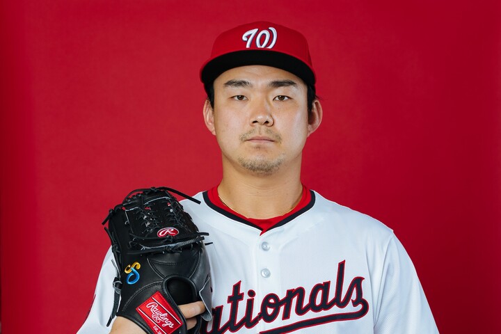 ナショナルズ 小笠原慎之介 漢字 ダブルサイン ユニフォーム JSA