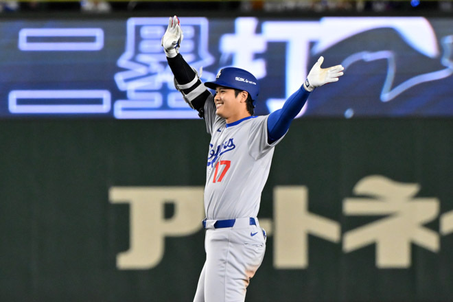画像】開幕戦2安打2得点。ドジャース大谷翔平の東京ドームMLB