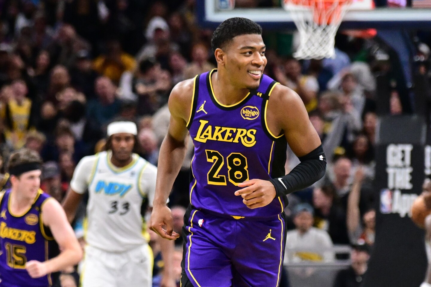 Lakers ナイロンジャケット Mサイズ 八村塁　レブロン 八村塁 #レブロン・ジェームズ 👑 #LakeShow @Lakers #NBAHighlight