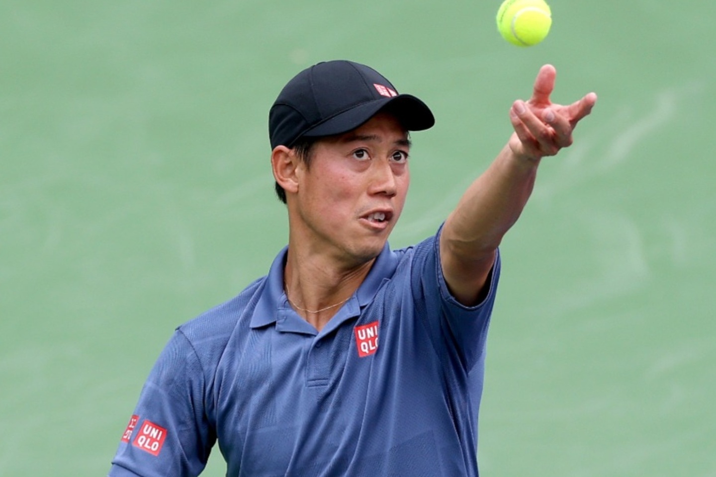 ににり”に見える!? ヒューストンでの錦織圭のカメラサインがSNS