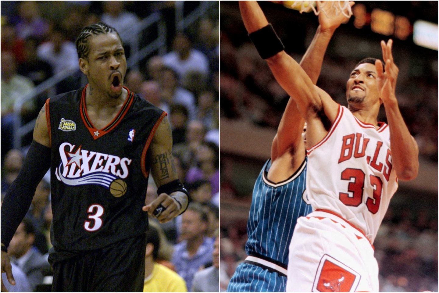 ヘッドライナーズ NBA 33体 ロッドマン ピッペン バークレー アイバーソン ピッペンとアイバーソン、選手としてはどちらが上？2番手として