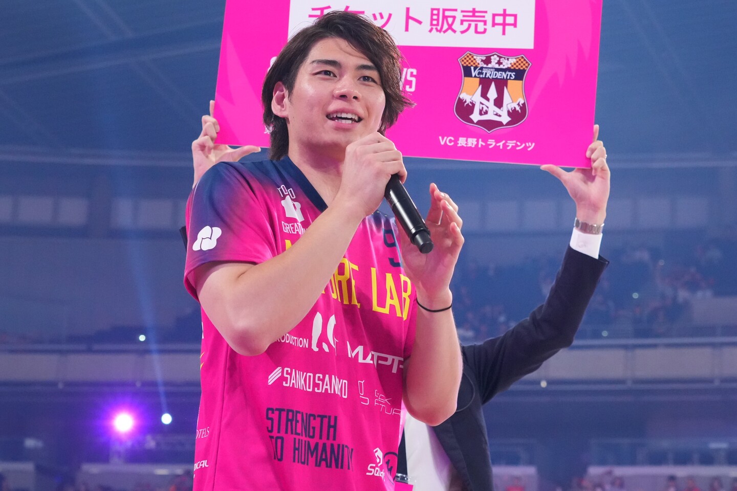DESCENTE バレーボールシャツ TOZAKI 7 元VC長野戸嵜選手 102802-27-