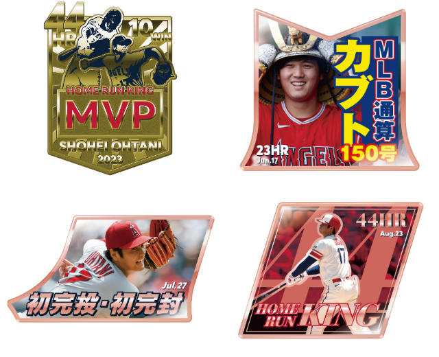 大谷翔平2023シーズン ホームラン&MVP王W受賞ピンズセット限定2023個